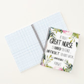 Uitstekende waardering voor verpleegkundigen Bedan Notitieboek (Binnen)