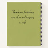 Uitstekende waardering voor verpleegkundigen Bedan Notitieboek (Achterkant)