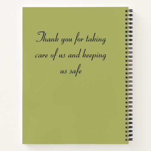 Uitstekende waardering voor verpleegkundigen Bedan Notitieboek (Achterkant)