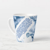 Uitstekende waterwetenschappelijke citaat latte mok (Linkerhoek)