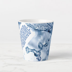 Uitstekende waterwetenschappelijke citaat latte mok