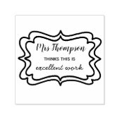 Uitstekende werkleraar | Zelfaansluitende rubberst Zelfinktende Stempel (Design)