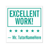 "UITSTEKENDE WERKZAAMHEDEN!" + Rubberstempel van T Zelfinktende Stempel (Design)