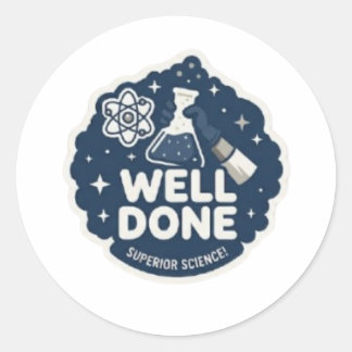Uitstekende Wetenschap Goed Gedane Leerkracht Belo Ronde Sticker