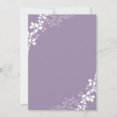 Uitstekende wijnstokken bruiloft uitnodiging | Lic (Achterkant)