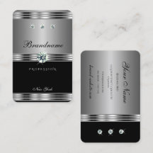 Uitstekende zilveren zwarte mousserende diamanten 