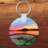 Uitstekende zonsondergang in Florida Sleutelhanger (Voorkant)