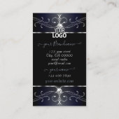 Uitstekende  zwarte Ornamenten met Logo Visitekaartje (Achterkant)