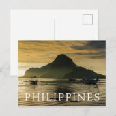 Uitsteker op zonsondergang briefkaart (Voorkant / Achterkant)