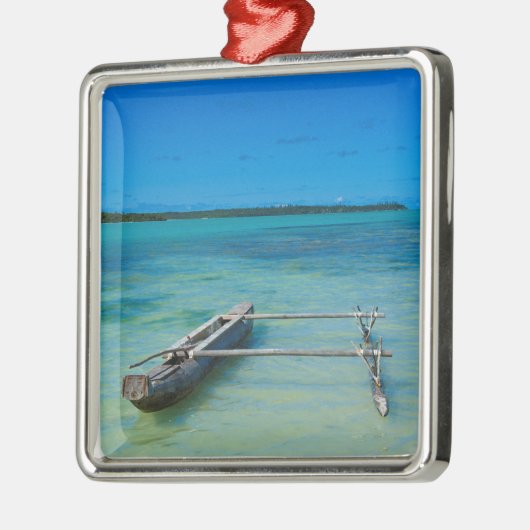 Uitstekingskano in de Shallow Ocean Metalen Ornament (Links)