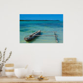 Uitstekingskano in de Shallow Ocean Poster (Keuken)
