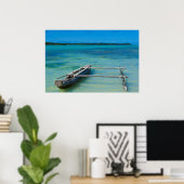 Uitstekingskano in de Shallow Ocean Poster (Thuiskantoor)