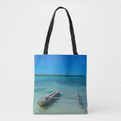 Uitstekingskano in de Shallow Ocean Tote Bag (Voorkant)