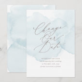 Uitstel aankondiging zachte waterverfwas Verander  (Voorkant / Achterkant)