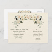 Uitstel bruiloft lente naar herfst aankondiging P (Voorkant / Achterkant)