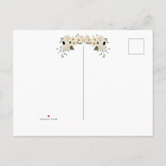 Uitstel bruiloft lente naar herfst aankondiging P (Achterkant)