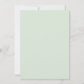 Uitstel Eucalyptus Bloem Bruiloft Kaart (Achterkant)