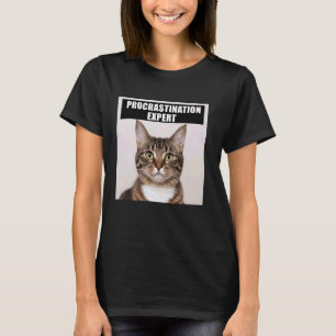 Uitstel Expert Kat Grap T-shirt