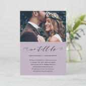 Uitstel paarse bruiloft We doen het nog steeds fot Aankondiging (Staand voorkant)