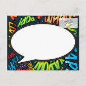 Uitstel Pret Fun Postponed Modern Pret Aankondigingskaart (Achterkant)