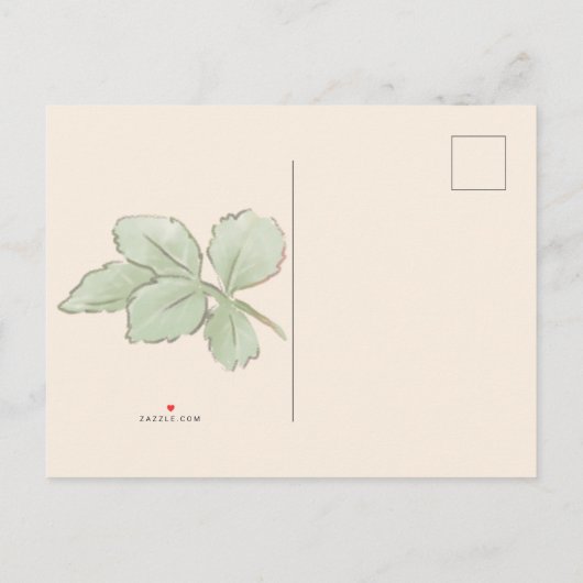 Uitstel Rode Rozen Bruiloft Aankondigingskaart (Achterkant)