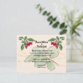 Uitstel Rode Rozen Bruiloft Aankondigingskaart (Staand voorkant)