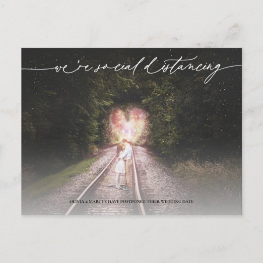Uitstel sociale vervorming huwelijk briefkaart (Voorkant)