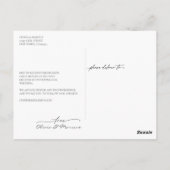 Uitstel sociale vervorming huwelijk briefkaart (Achterkant)