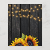 Uitstel van begrotingsuitstel voor zonnebloempitte flyer (Achterkant)