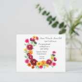 Uitstel van bruiloft van voorjaar tot najaar aankondigingskaart (Staand voorkant)