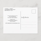 Uitstel van de bruiloft Datumwijziging Laten we he Aankondigingskaart (Achterkant)