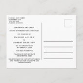 Uitstel van de bruiloft Nieuwe datum & Heart Light Aankondigingskaart (Achterkant)