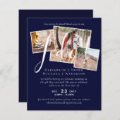 Uitstel van de bruiloft Wijziging datum receptie (Voorkant / Achterkant)