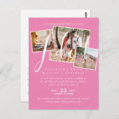 Uitstel van de bruiloft Wijziging datum receptie Briefkaart (Voorkant / Achterkant)