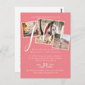 Uitstel van de bruiloft Wijziging van de datum Ont Briefkaart (Voorkant / Achterkant)