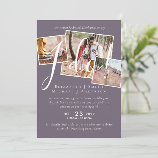 Uitstel van de bruiloft Wijziging van de datum Rec (Staand voorkant)