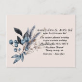 Uitstel van de bruiloft Winter Save the Date Aankondigingskaart (Voorkant)