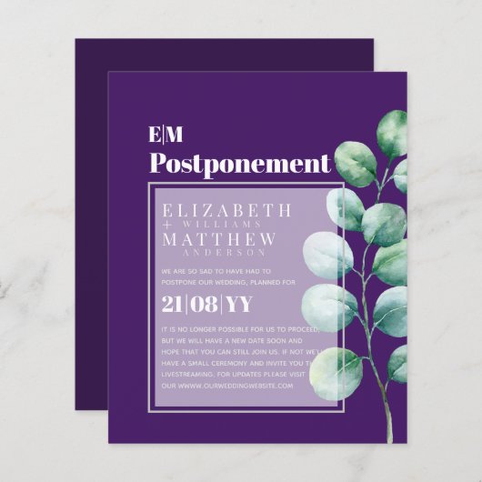 Uitstel van de Griekse regering Eucalyptus (Voorkant / Achterkant)