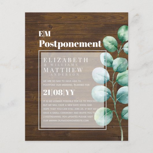 Uitstel van de Griekse regering Eucalyptus (Voorkant)