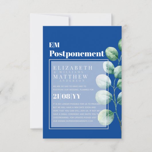 Uitstel van de Griekse regering Eucalyptus (Voorkant)