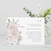 Uitstel van delicate bloemenhuwelijk aankondiging (Staand voorkant)