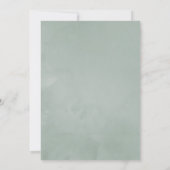 Uitstel van eucalyptus-succulentenbruiloft kaart (Achterkant)
