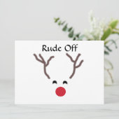 Uitstel van feestdagen voor rendieren kaart (Staand voorkant)
