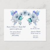 Uitstel van voorjaar tot einde huwelijk aankondigingskaart (Voorkant)