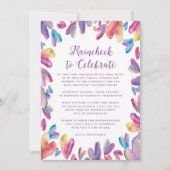 Uitstel van Watercolor Hearts Kaart (Voorkant)