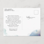 Uitstel/wijziging van plannen Mystic Wedding Aankondigingskaart (Achterkant)