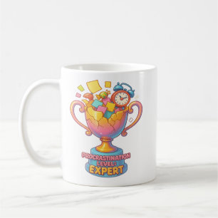 Uitstelgedrag Expert Funny Trophy Koffiemok