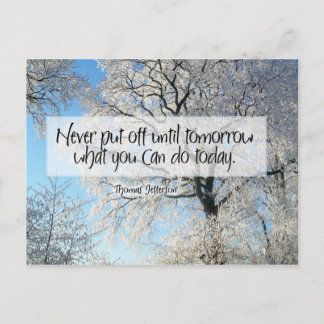 Uitstelgedrag Inspirerend Briefkaart