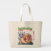 Uitstelgedrag niveau: Expert – grappig voor esthet Grote Tote Bag (Achterkant)