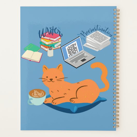 Uitstelgedrag Schrijver Cat Planner (Achterkant)